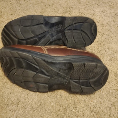 Roper Herren Traction Sport Slipper braune Leder Halbschuhe Schuhe, Herren 10 - Bild 5 von 8