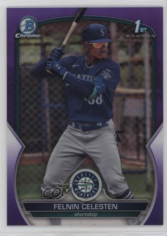 2023 Bowman Chrome Prospects Purple Refractor /250 Felnin Celesten #BCP-156 01ck
