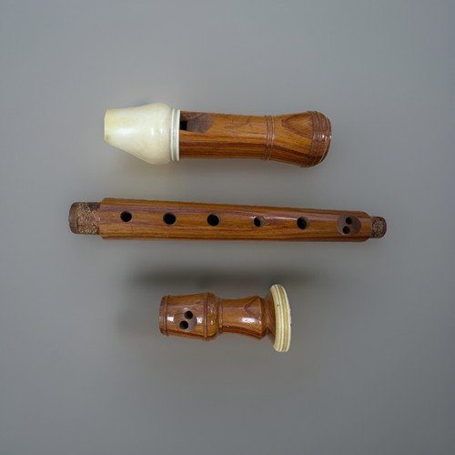 1965 Küng Meisterstük Soprano  Rosewood with Ivory Trim Recorder Fair Condition