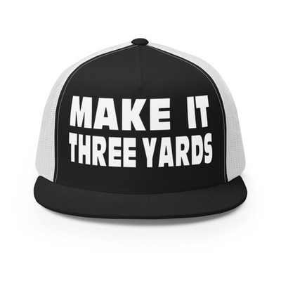MAKE IT THREE YARDS Two Lane Blacktop 55 CHEVY Trucker Cap Hat PICK YOUR COLOR