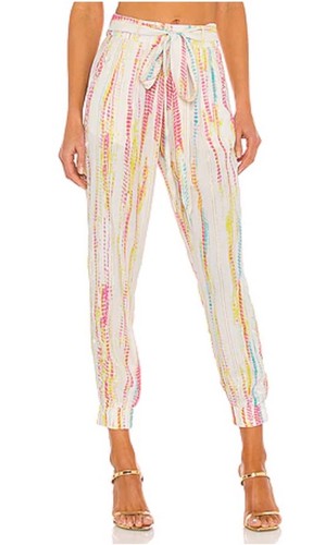 Hemant and Nandita Esme Lurex Multicolor Jogger Pants NEW - Picture 4 of 10