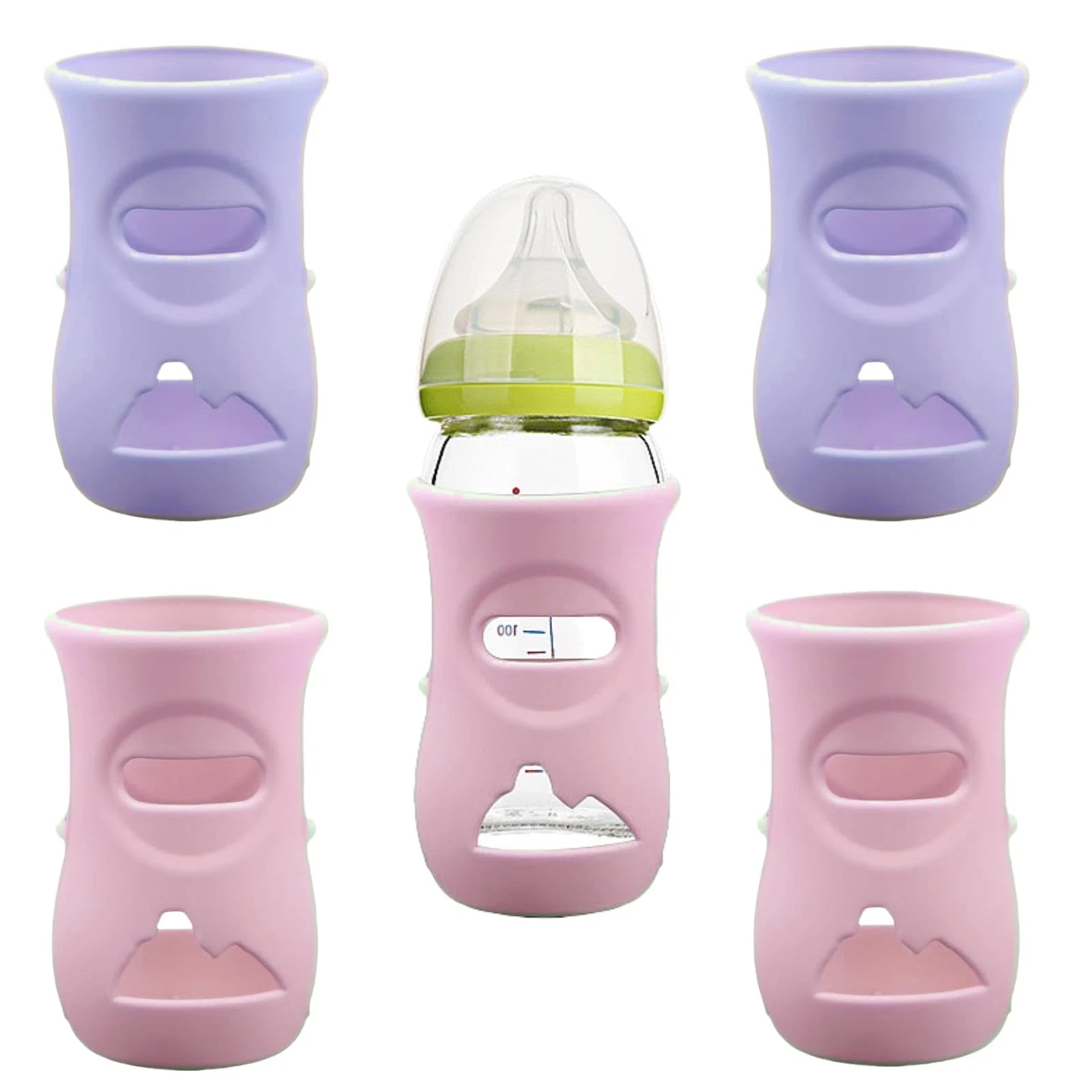 Silicone Sleeves for Avent Glass Baby Bottles 4 Pack, BPA Free, AntiBreakage
Opens in a new window o