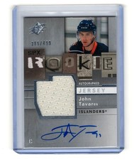 2009/10 SPx Rookie John Tavares Jersey Auto RC /499