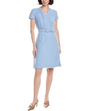 Tahari Asl Sheath Dress Women's Blue 12