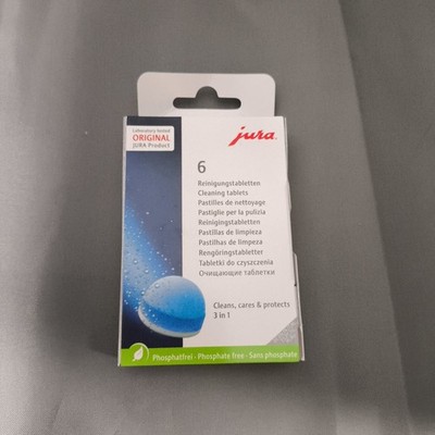 JURA 3 Phase Cleaning Tablets Pack of 6 for Coffee Machine Hygiene