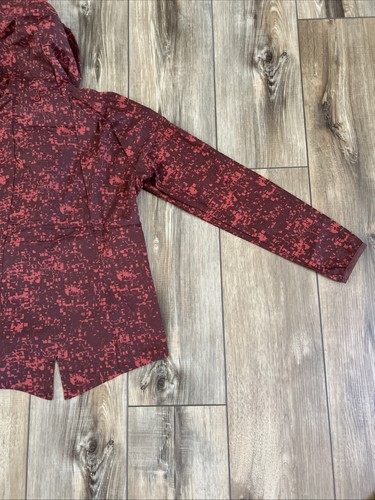 Brooks Running Canopy Jacket Women’s X-Small XS Run raisin Glitch Print New - Picture 7 of 10