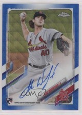 2021 Topps Chrome Rookie Blue Wave Refractor /150 Jake Woodford #RA-JWO Auto i4v