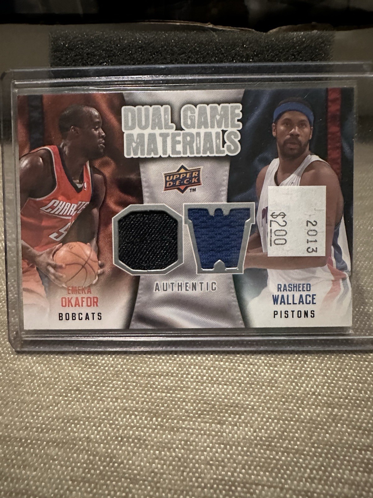 2009-10 Upper Deck - Dual Game Materials Amare Stoudemire, Rasheed Wallace...