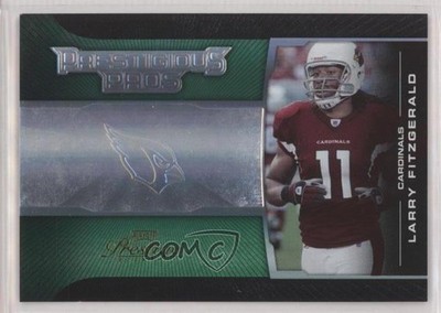 2008 Prestige Prestigious Pros Green /100 Larry Fitzgerald #PPR-43 HOF 10up