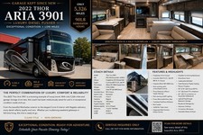 2022 Thor Aria 3901 • 5,326 Miles • Garage Kept • Like New Condition • 1.5 Baths