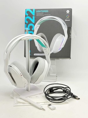 Logitech G522 Lightspeed Wireless Gaming Headset White w/ Box Used