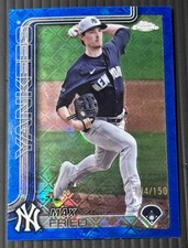2025 Topps Chrome - Max Fried #39 Blue Logo Refractor /150