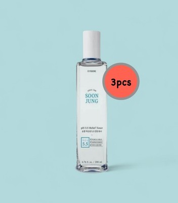 3 pcs x [Etude ] Soon Jung pH 5.5 Relief Toner 200ml  Sale!!