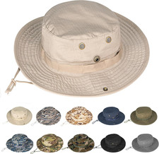 Sun Hats for Men Women Boonie Hat UPF 50 Bucket Hat Wide Brim UV Protection Fis