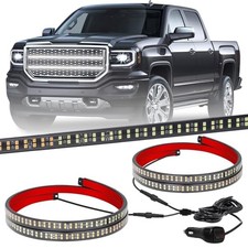 2PCS 30 inch Grill Strobe Lights Strip 360 LED Truck Grille Lights White