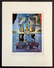 Salvador Dali - 1957 vintage hand signed 68 Year old artwork, w/ certificates