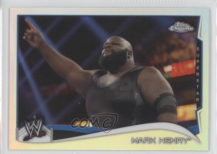 2014 Topps Chrome WWE Refractor Mark Henry #81 0f8