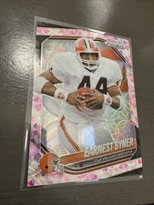 2025 Panini Prizm Choice Cherry Blossom Earnest Byner /15 Cleveland Browns SSP