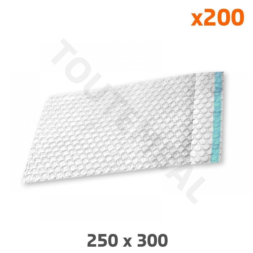 Sachet bulle anti-rayures 250 x 300 mm pour éviter la casse d'objets fragiles en colis