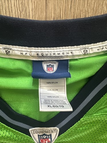 Vintage Reebok Seattle Seahawks Aaron Curry #59 NFL On Field Jersey XL Lime - Picture 3 of 9