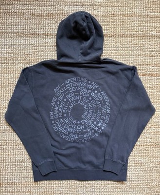 Harry Styles Pop Up Official Merchandise - Zip Tracklist Hoodie Size M