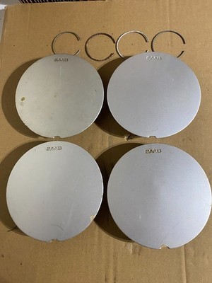 Wheel cover hub cap for alloy wheels    Saab. Set of 4 with Rings. 6.5'' diameter
