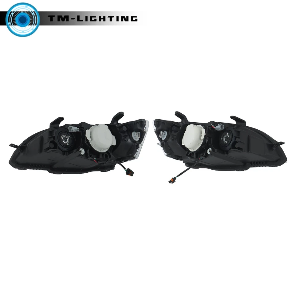 Headlight For Subaru Legacy/Outback 2005-2007 Pair Projector Halogen Clear Black - Image 4 of 4