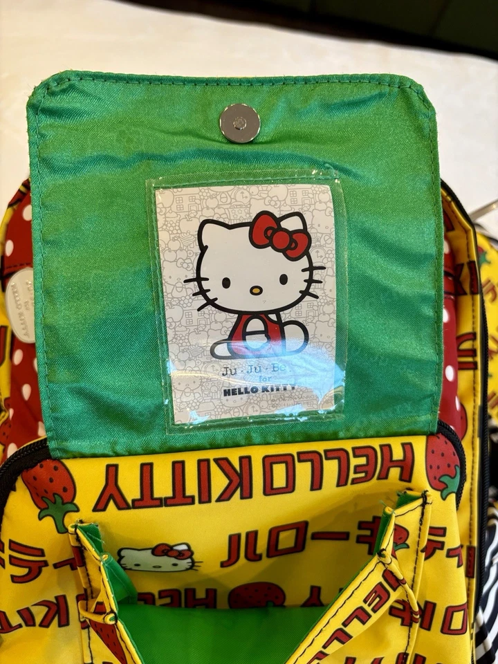 Ju-Ju-Be Be Right Back - Hello Kitty Strawberry Stripes Backpack - Super Rare!! - Image 4 of 4
