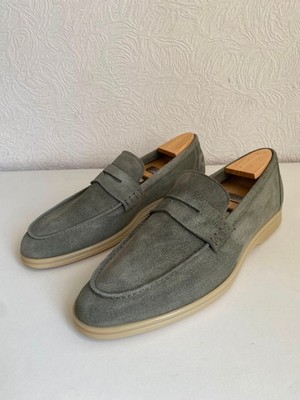 Berwick 1707 Men s Suede Loafers Gray Green Slip On Shoes EU 43 UK 9 US 10