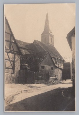 Wolframs-Eschenbach - Kirche Fachwerkhäuser - Altes Foto 1920er 1930er