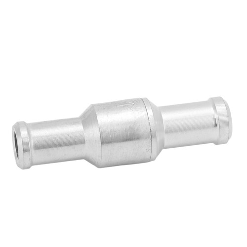 1 Way Nonreturn Check Valve Aluminium Alloy Silver For Water Oil Petrol - Picture 3 of 22
