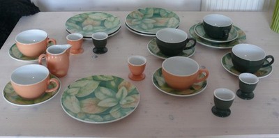 DIBBERN Collection 6 gedecke plus eierbecher sahnegiesser mehrteilig ANGEBOT