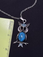 Owl Pendant with 24  Chain Necklace.