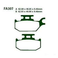 Bremsbelag EBC FA307R Hinten FüR Bombardier Outlander 330 2WD Bj. 2004-2005