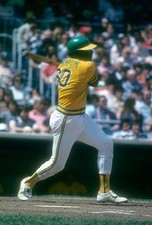 Dick Allen Oakland Athletics bats v the New York Yankees at a Majo- Old Photo 2