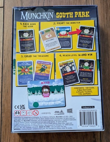 Munchkin : South Park Card Game - TheOp Games (2022) Complete, Slightly Worn Box - Picture 2 of 5