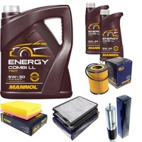 SCT Inspektionspaket 7L Mannol Energy Combi LL 5W-30 FüR BMW 5Er E39 523I 520I