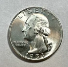 1953-S Washington Quarter CHBU 1222 nice cartwheel effect
