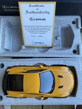 1 18 Autoart 44516 LEXUS LFA Yellow model cars