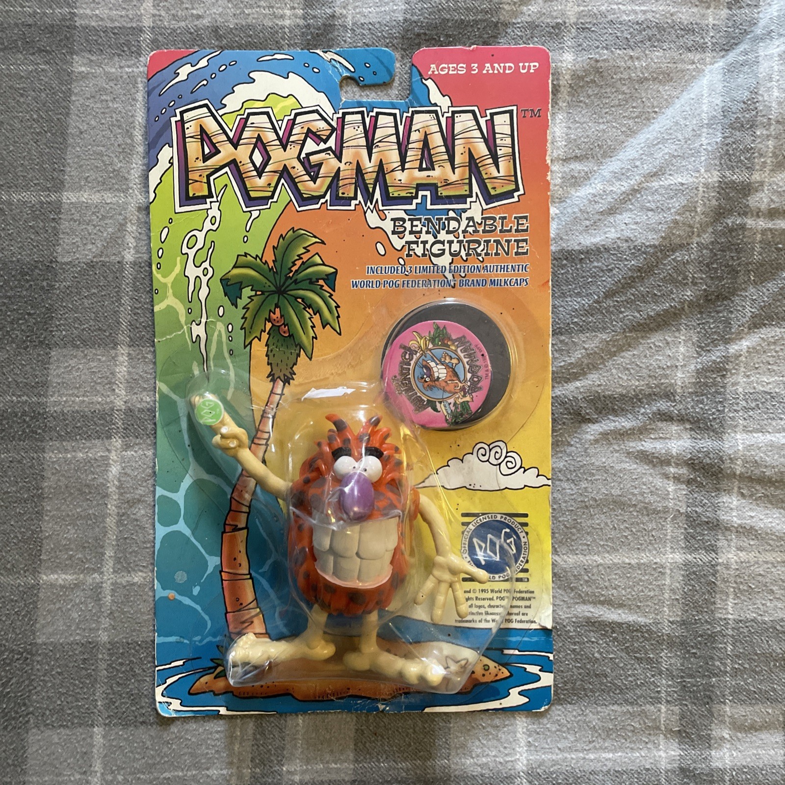 Bendable Pogman Pog Vintage Figurine 1995 Avimage Bendy Sealed