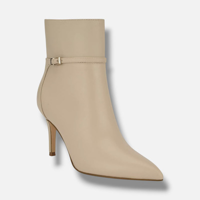 Calvin Klein Women's Ivory Vivera Buckle Strap Stiletto Booties Shoes Size 9