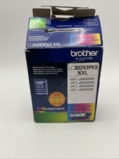 Brother LC30293PKS XXL High Yield Ink Cartridge C/M/Y Exp 10/23