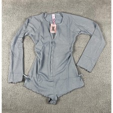 Savage X Fenty Women's Medium Daisy Blue Rayon Polyester Midnight Cruise Romper