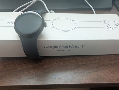 Google Pixel Watch 3 WiFi 41mm Smartwatch Schwarz Obsidian