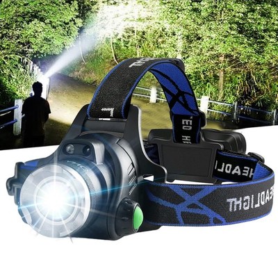 100000 Lumen Super Hell LED Stirnlampe USB Scheinwerfer Kopflampe Taschenlampe 