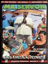 8.5x11 OG Rap Promo Ad Poster Mr Serv On Da Next Level Master P No Limit Records