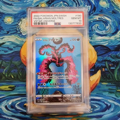 Moltres PSA 10 Graded Vstar Universe s12a AR 190/172 2022 Japanese Pokemon Card
