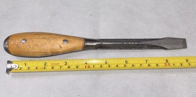 Vtg Irwin US Of A Square Shank ''Perfect Handle'' 9.25 in Flathead Screwdriver