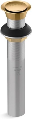 Kohler K-33151-2MB Bathroom clicker drain without overflow, Vibrant Brushed -S