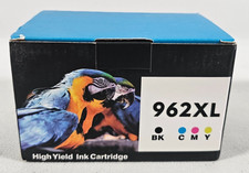 For HP 962XL 4x Ink Cartridge Black Cyan Magenta Yellow OfficeJet Pro 9015e 9010